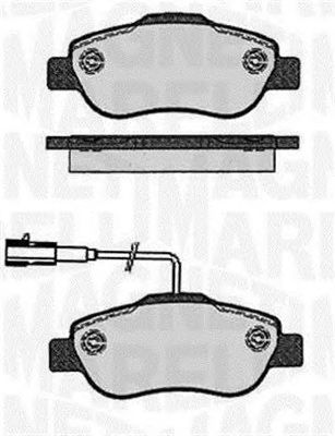 MAGNETI MARELLI 363916060215 -  Комплект тормозных колодок, дисковый тормоз
